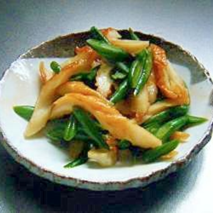 ちくわといんげんのごま油炒め